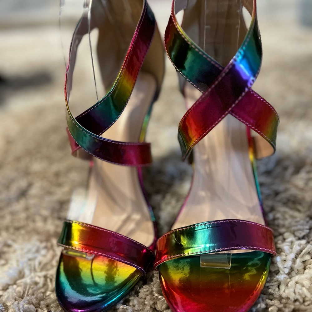 New Sexy Multi Colors Summer Stilettos. Size 6-6.5 - Picture 2 of 9